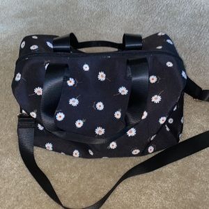 NWOT Alice and Olivia Small Dainty Daisy Duffle Travel Bag